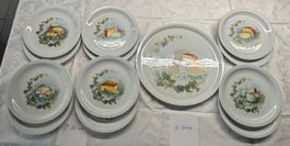 Teller-Set Käseteller (Porzellanfabrik Langenthal)