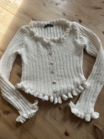 Shein Strickjacke, Rüschen, Gr. XS,