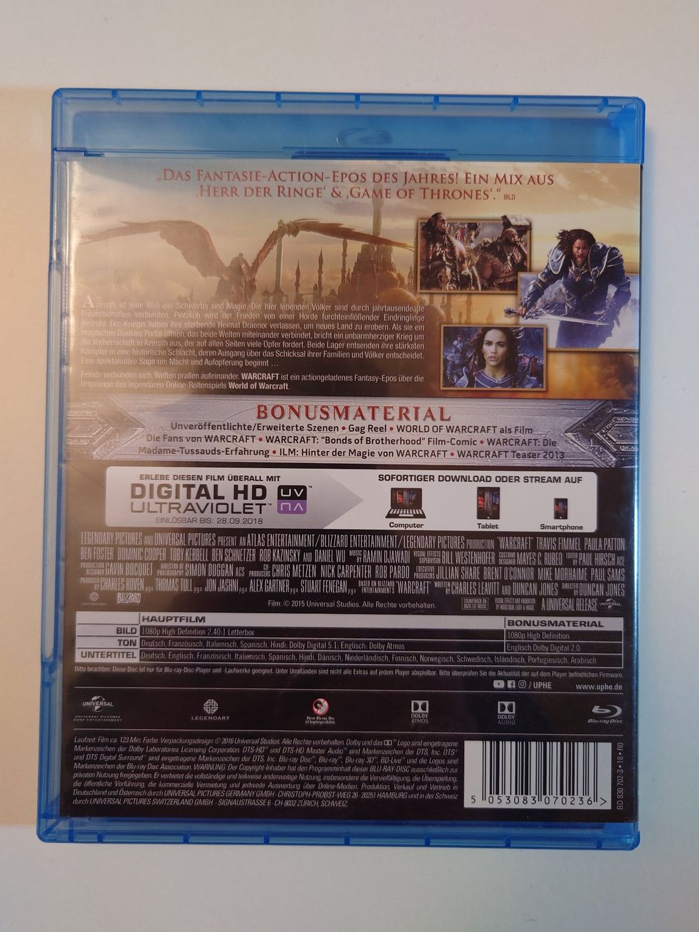 Tutti i DVDs: Warcraft Blu-Ray – Usato da Kaiseraugst venduto da flo_ydd2 1