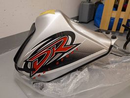 Original Suzuki DR650 Benzintank (Grau) - Guter Zustand