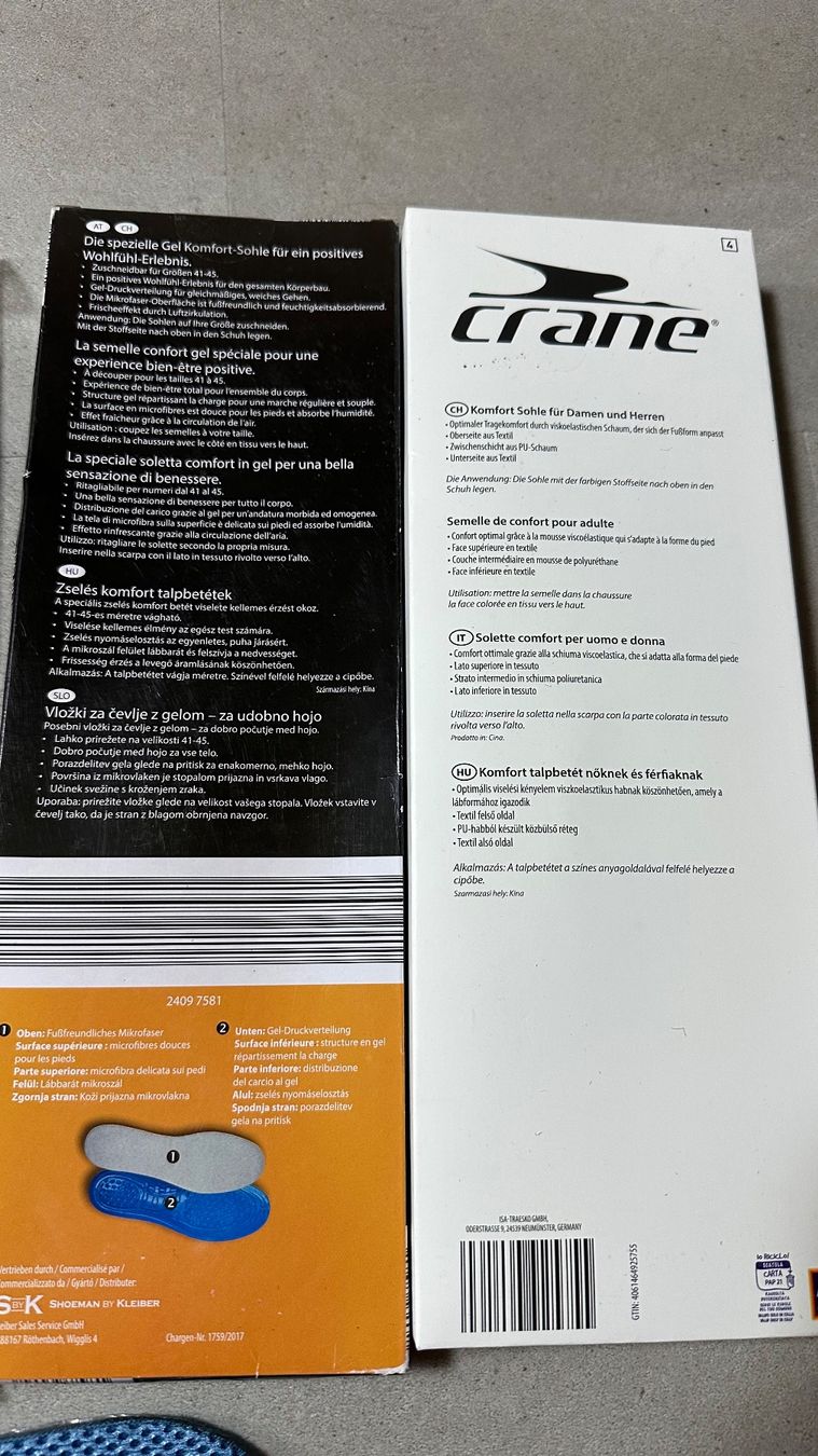 Scarpe da uomo: Diverse Einlegesohlen-Sammlung, Grösse 41-45, Neu! – Nuovo e nell'imballaggio originale da Schönenbuch venduto da marisli80 4