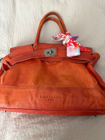 Liebeskind Berlin Ledertasche Orange Sommer-Chic Handtasc...