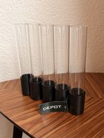 Depot Ikebana Vase Metal Glass 18cm New Condition
