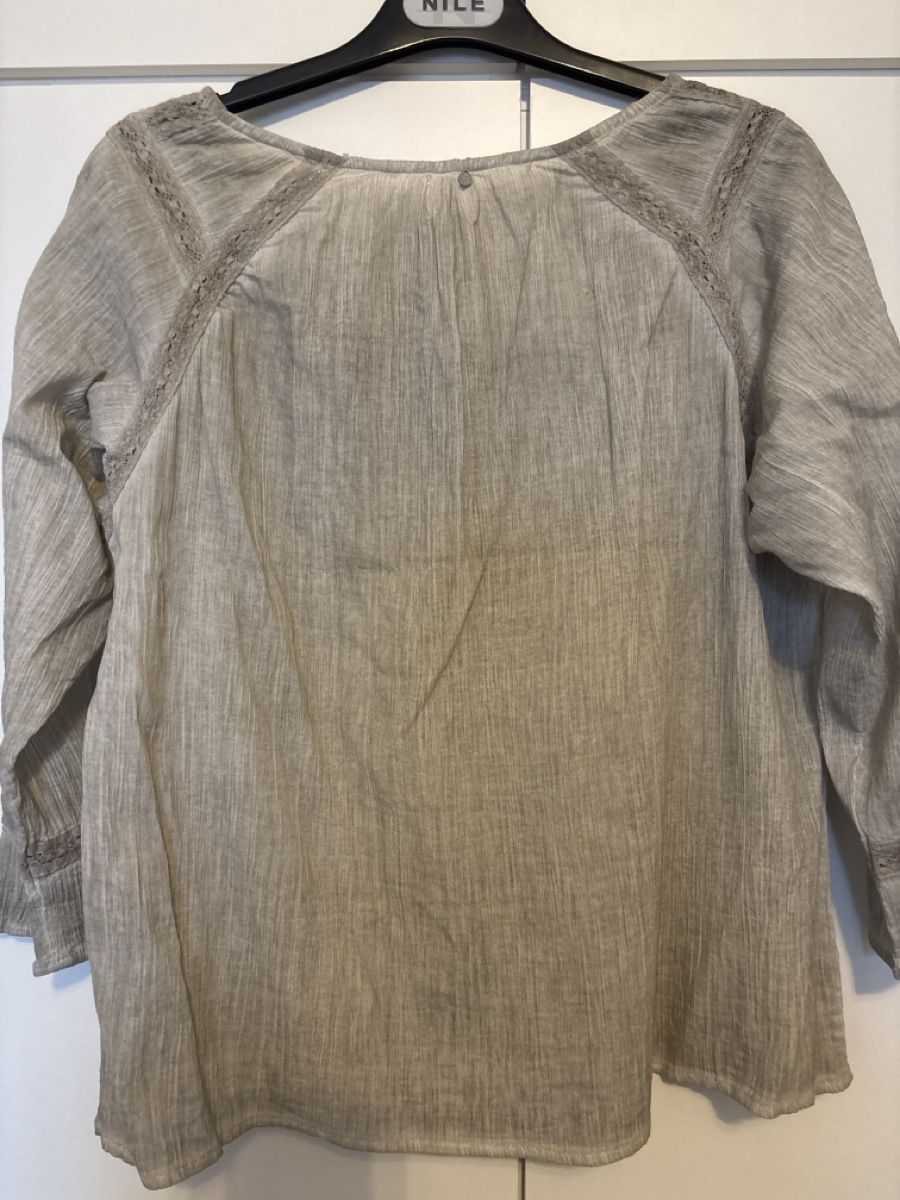 Nile Camicette: Nile Bluse Natur Look! – Usato da langenthal venduto da rundholz7 1
