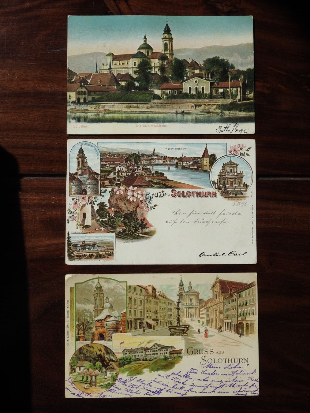 Cartes postales: Solothurn 3 schöne AK – D'occasion à Rain par 999-800-K