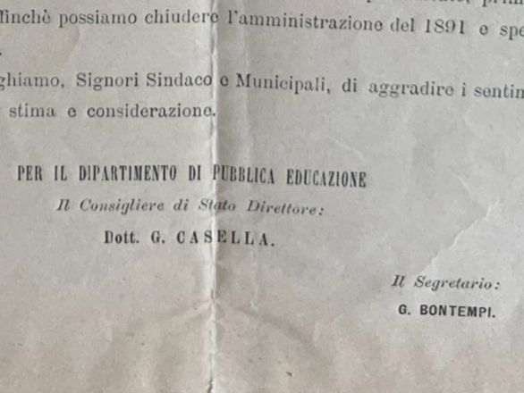 Documenti: Ticino - Bellinzona - 1892 – Usato da Sorengo venduto da 74in 3