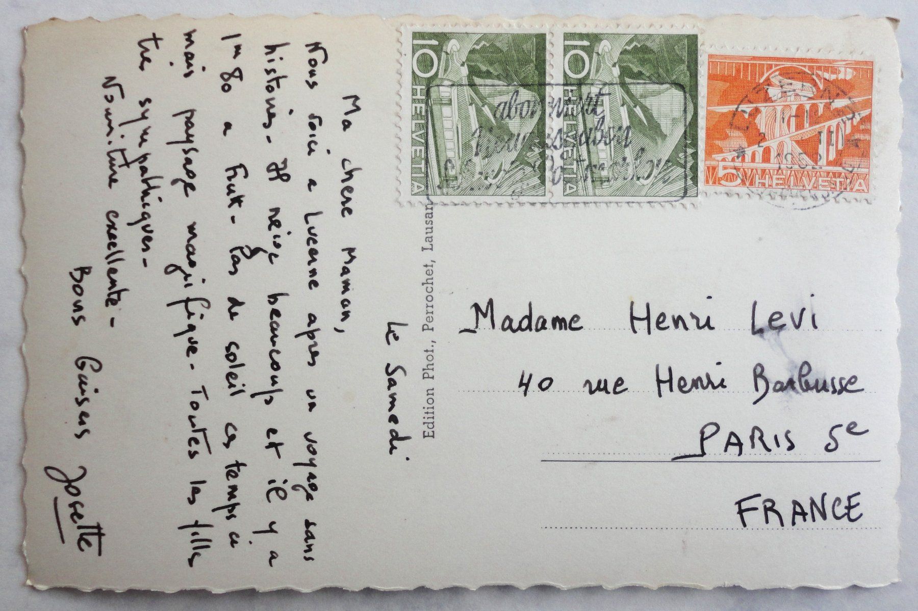 Cartoline postali: Luzern und Rigi – Usato da Fétigny venduto da Billy2miny 1