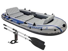 Bateau Gonflable INTEX excursion 5 et moteur électrique 1cv
