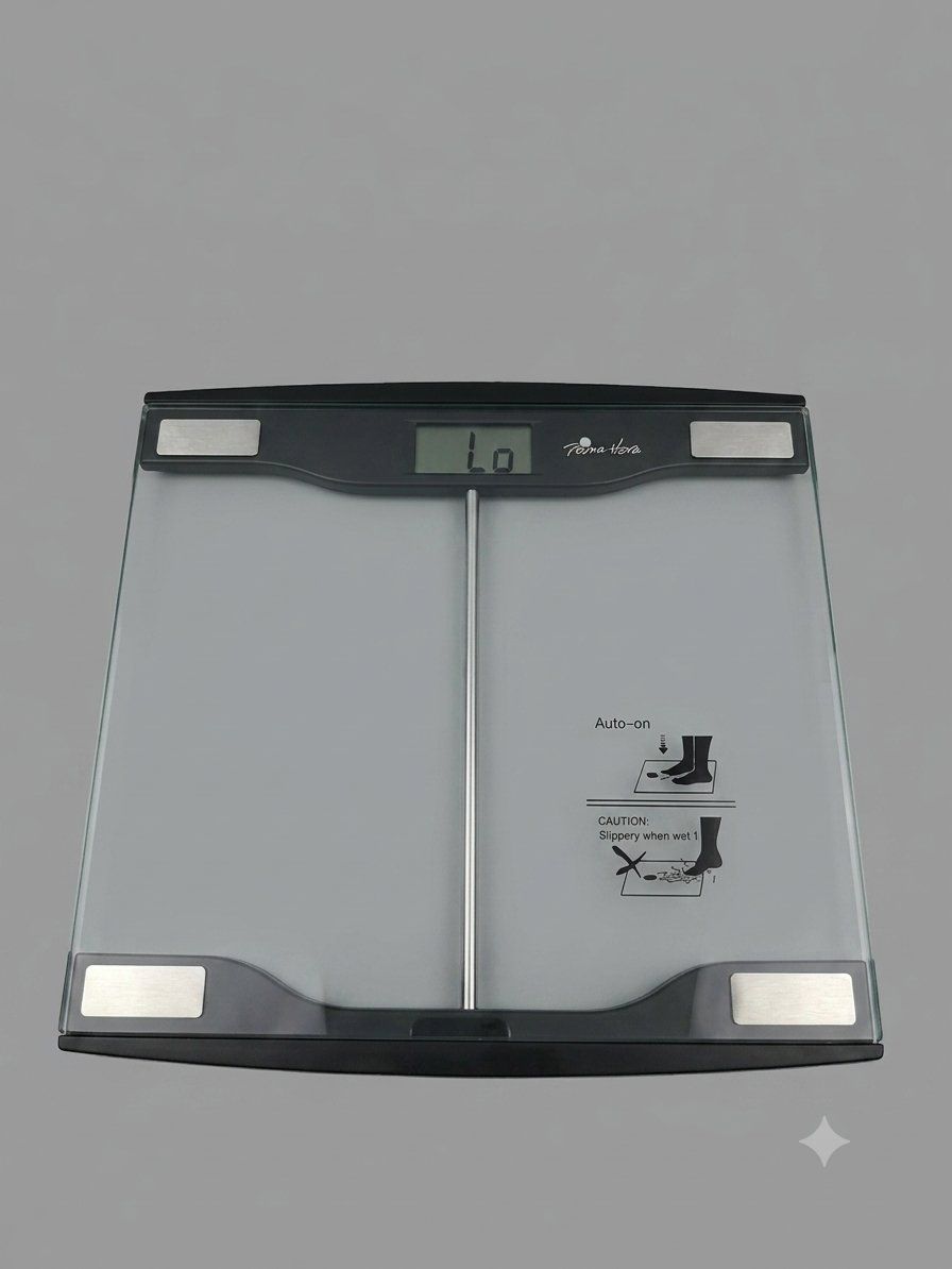 Bilance pesapersone: Glass Personal Scale Silver Used - needs a battery – Usato da Zürich venduto da TrainLine
