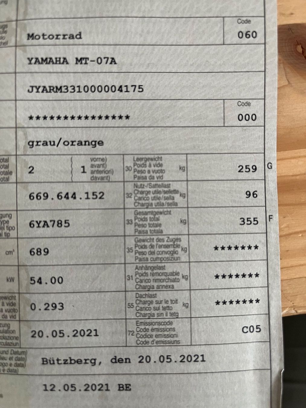 Yamaha Route: Yamaha MT 07 – D'occasion à Eriswil par Maddock 8