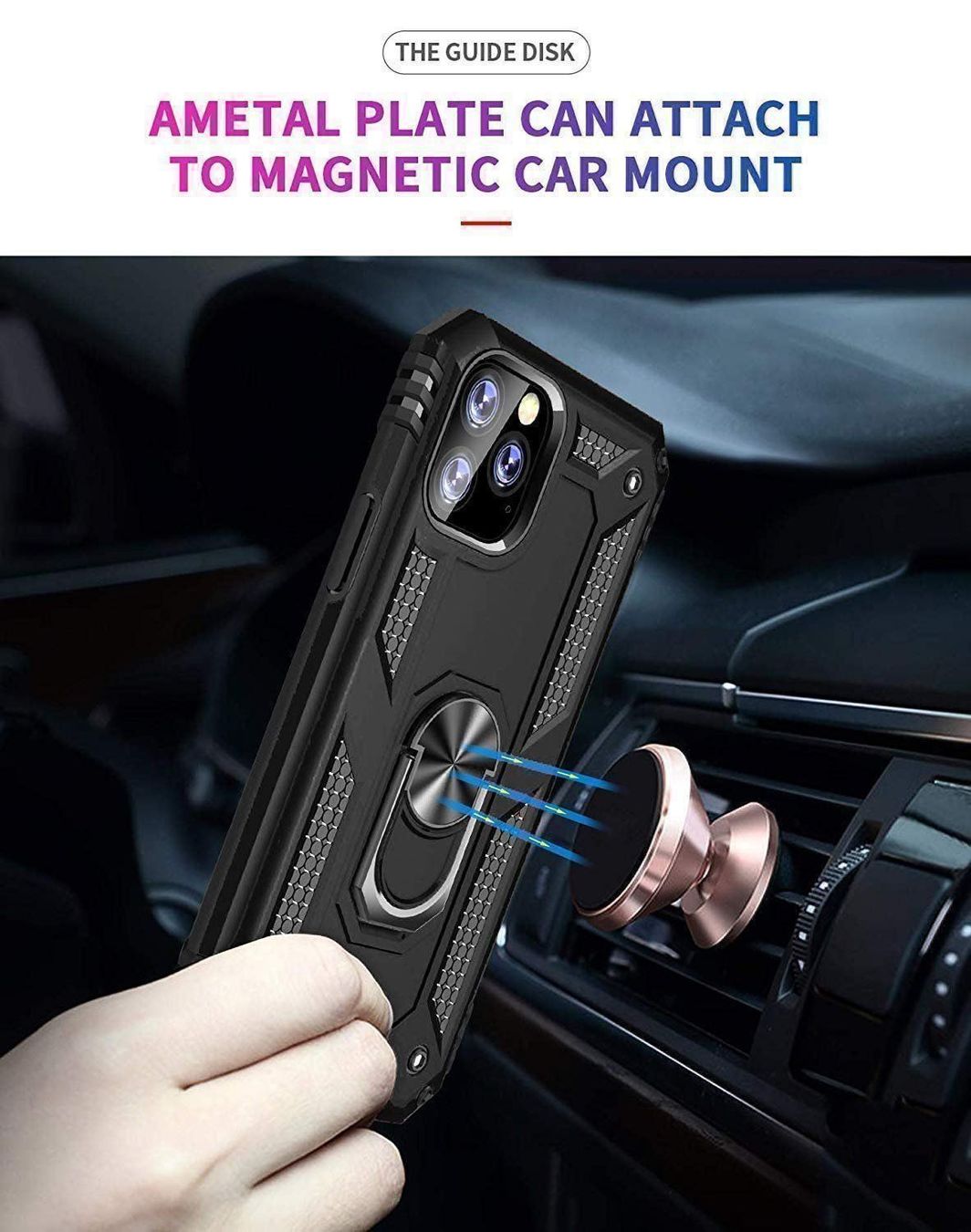 Cover & Protezioni schermo: iPhone 11 PRO MAX Hülle Etui Ring Case Magnet Cover Tasche – Nuovo e nell'imballaggio originale da Volketswil venduto da coverandmore 5