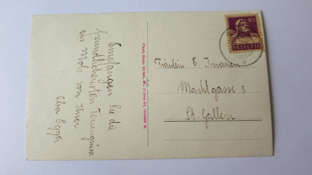 Cartoline postali: Mols / SG - Am Wallensee - 1934 – Usato da Jona venduto da centumprata 1