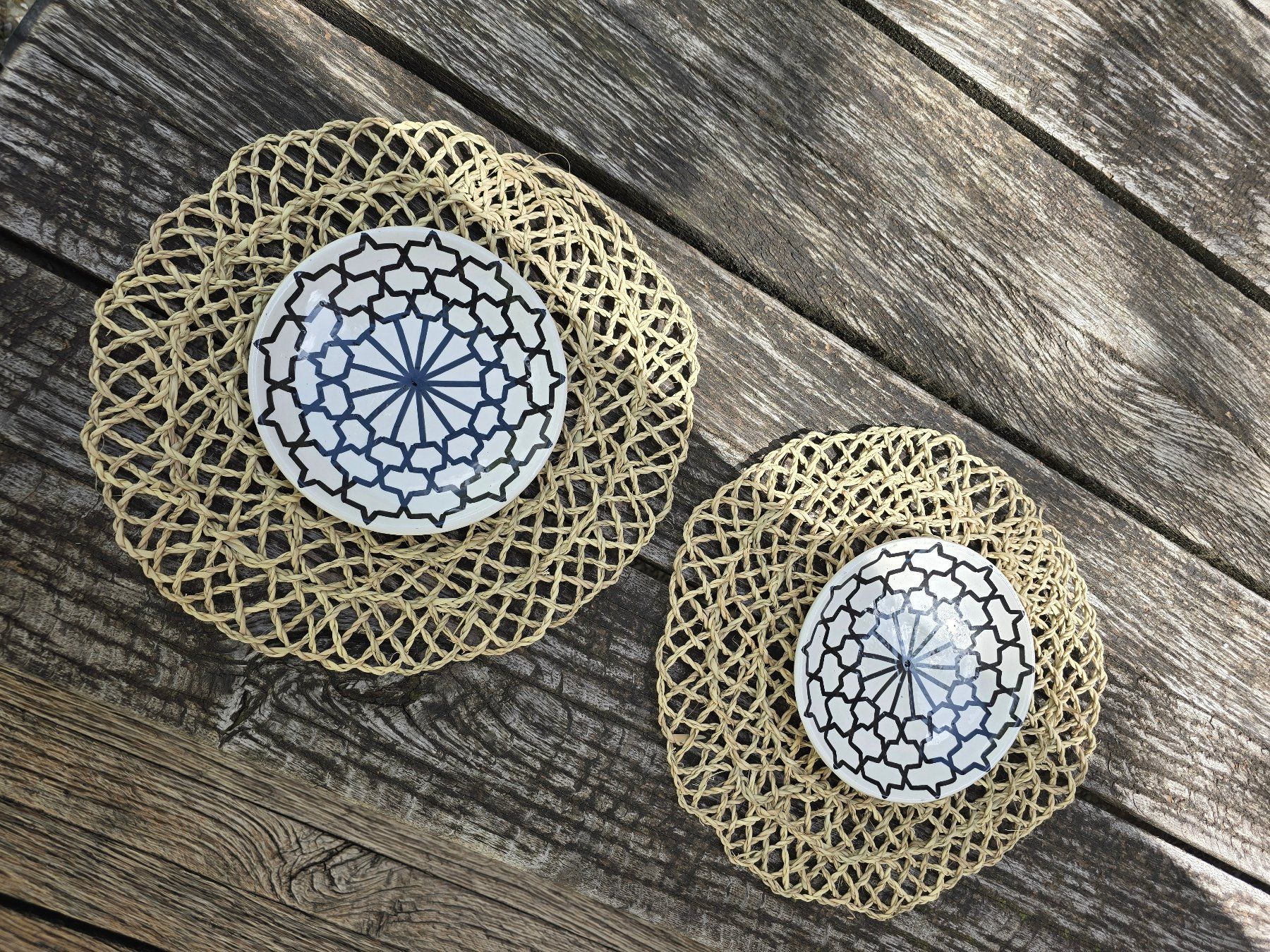 Tutte le decorazioni: Palmblatt: Tischset rund-beldi/ANGEBOT – Nuovo (secondo la descrizione) da Romanshorn venduto da Rachacha 1