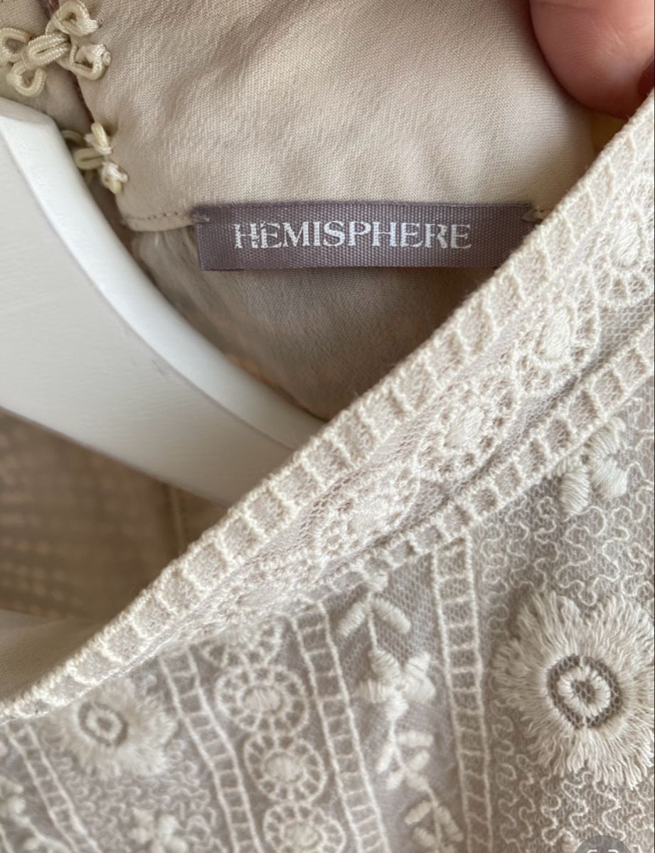 Hemisphere Camicette: HEMISPHERE Seiden Bluse mit Spitzen Gr.S NP 329 Fr – Usato da Affoltern am Albis venduto da Elenaki67 5