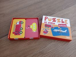 Puzzle My World Vehicles 16 Teile Lernspiel neuwertig