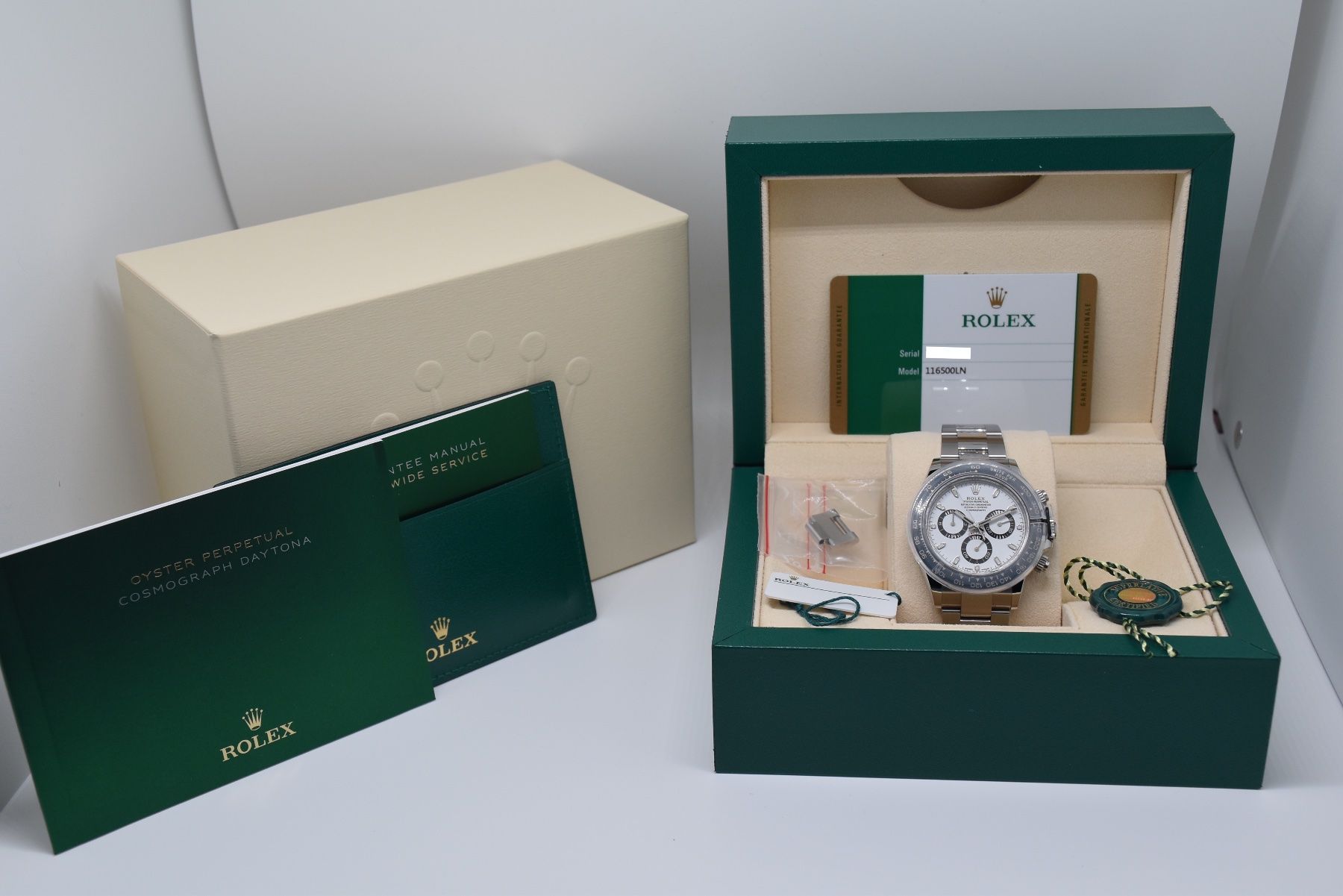 Rolex Orologi: Rolex Daytona Weiss Ref. 116500, Full-Set, 1. Hand – Usato da Zug venduto da eMDi_Collection 8