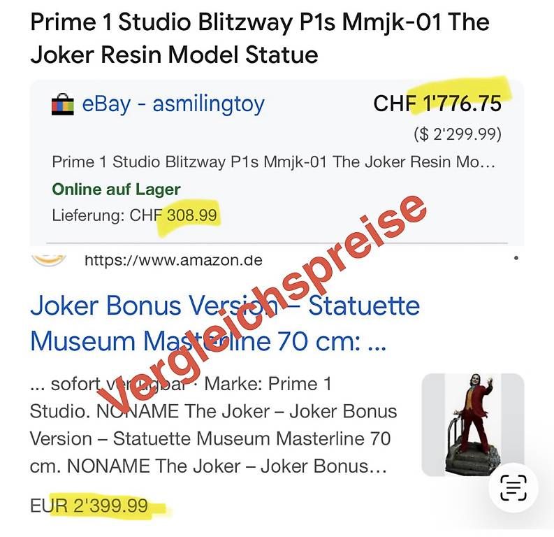 Statuette: The Joker 1:3 Statue - Bonus Version – Usato da St. Gallen venduto da ManuelSt. 3