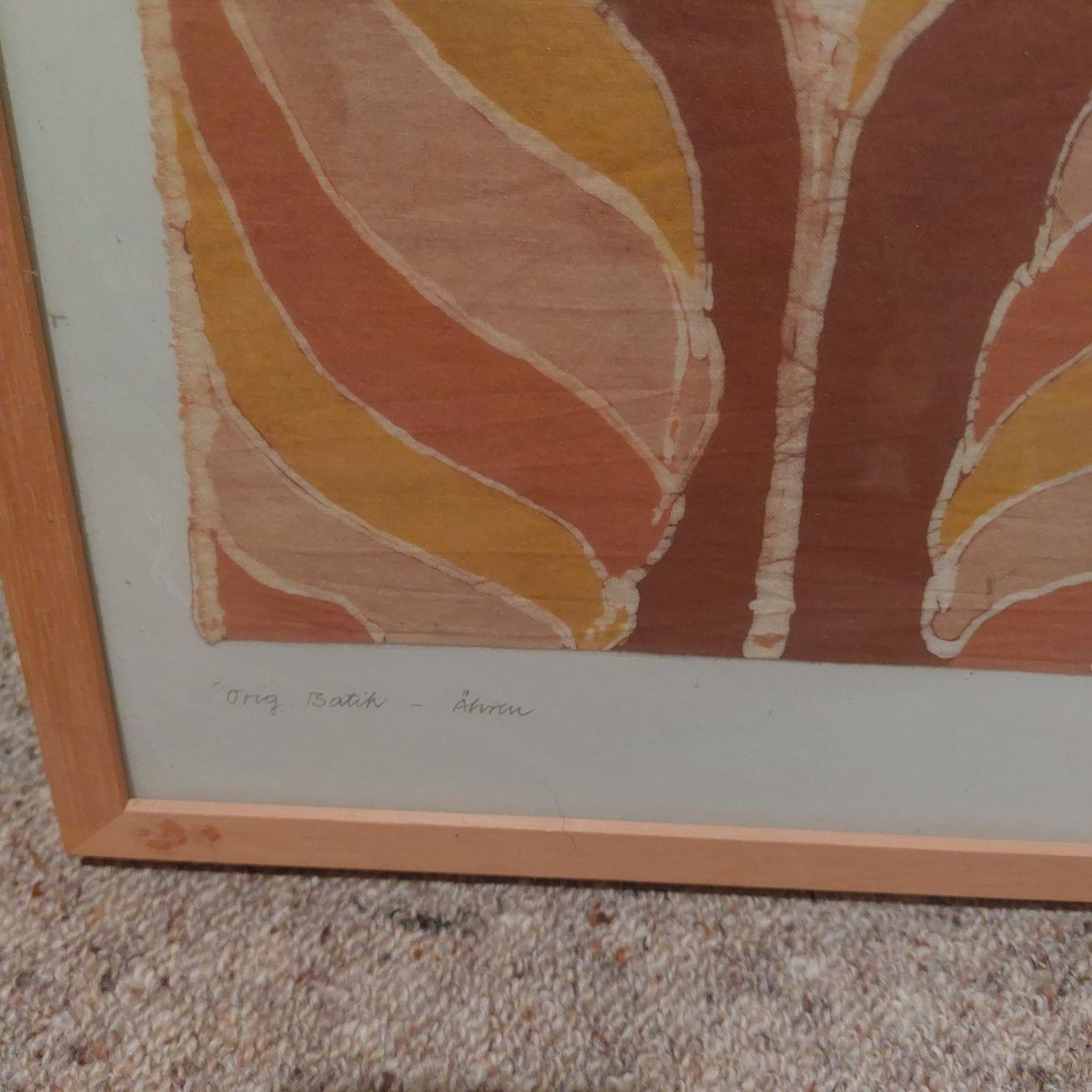 Poster & Bilder: Bild Originalbatik - Ähren, September 1977 – Gebraucht aus Bülach von Hakenbusch 1
