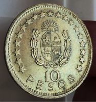 URUGUAY 10 PESOS 1965