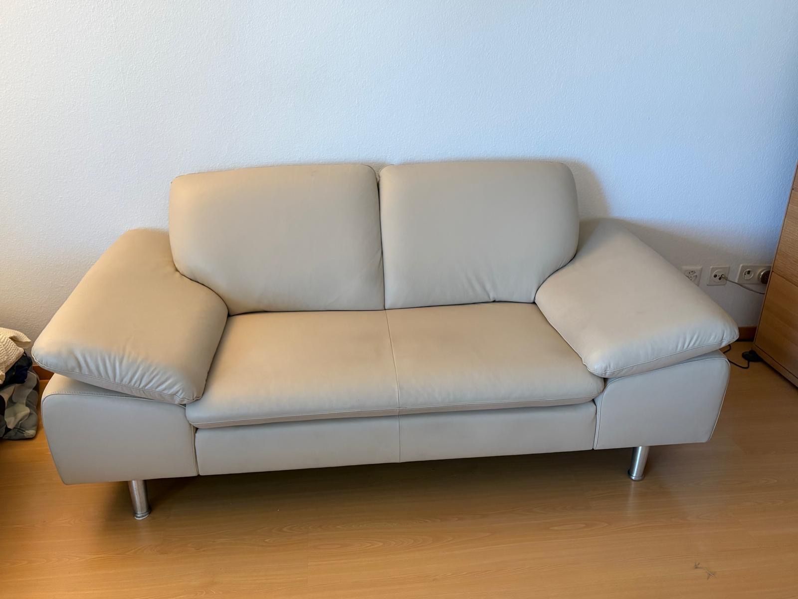 Divani: Ledercouch 2-Sitzer beige 180 cm – Usato da Klingnau venduto da Umweltklinik 1