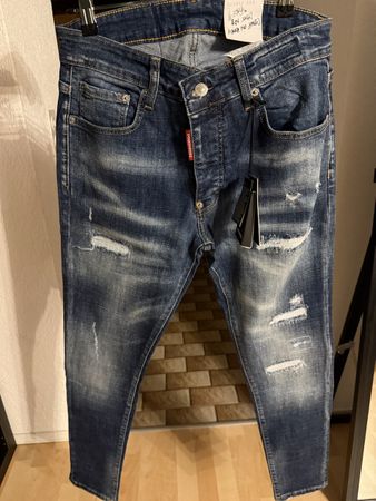Dsquared2 Jeans Distressed Blue Size 48 New 