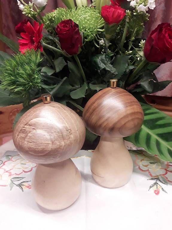 Set di piatti: Pfeffermühlen Champignon.Morcheln assortiert – Nuovo e nell'imballaggio originale da Guttet- Feschel venduto da argeci 1