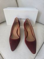 Damenschuhe Emporio Armani rot Samt Grösse 38 wie NEU
