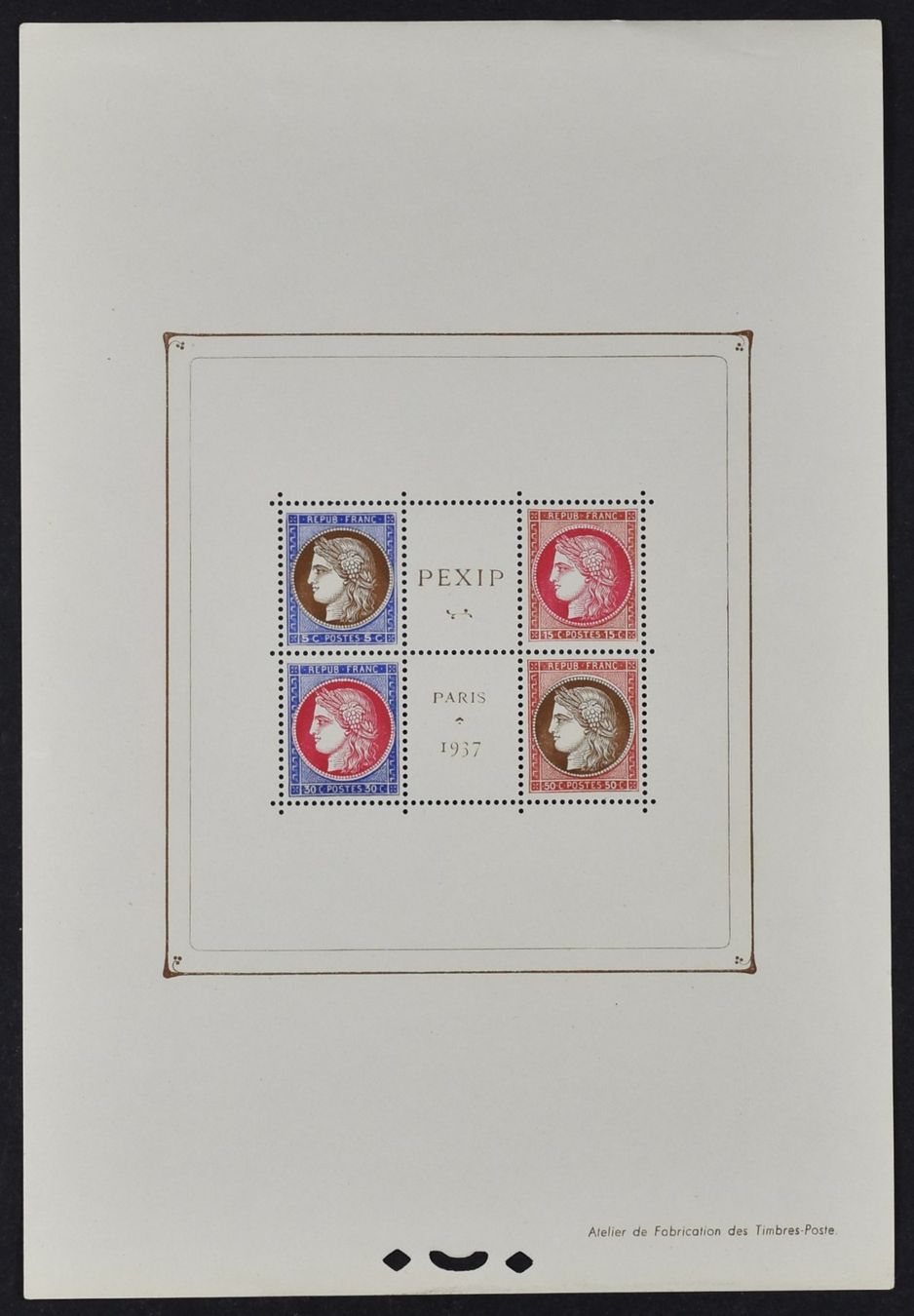 Tutti i francobolli: FRANKREICH, PEXIP BLOCK 1937, POSTFRISCH – Nuovo (secondo la descrizione) da Wetzikon ZH venduto da Philimpex