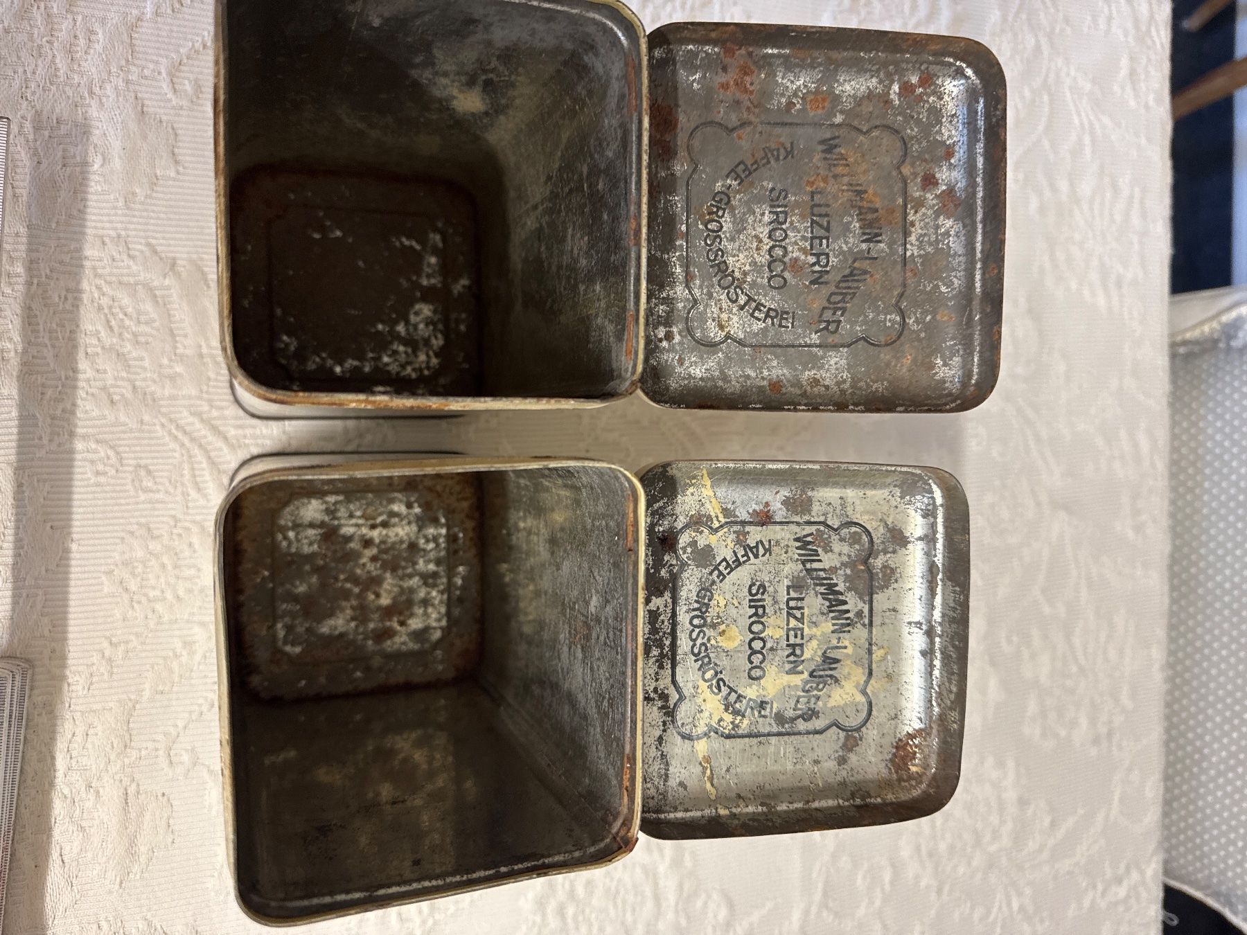 Contenitori & Simili: 2 antike Blechdosen shabby Reis&Gerste – Usato da Gams venduto da ver_n7n9 3