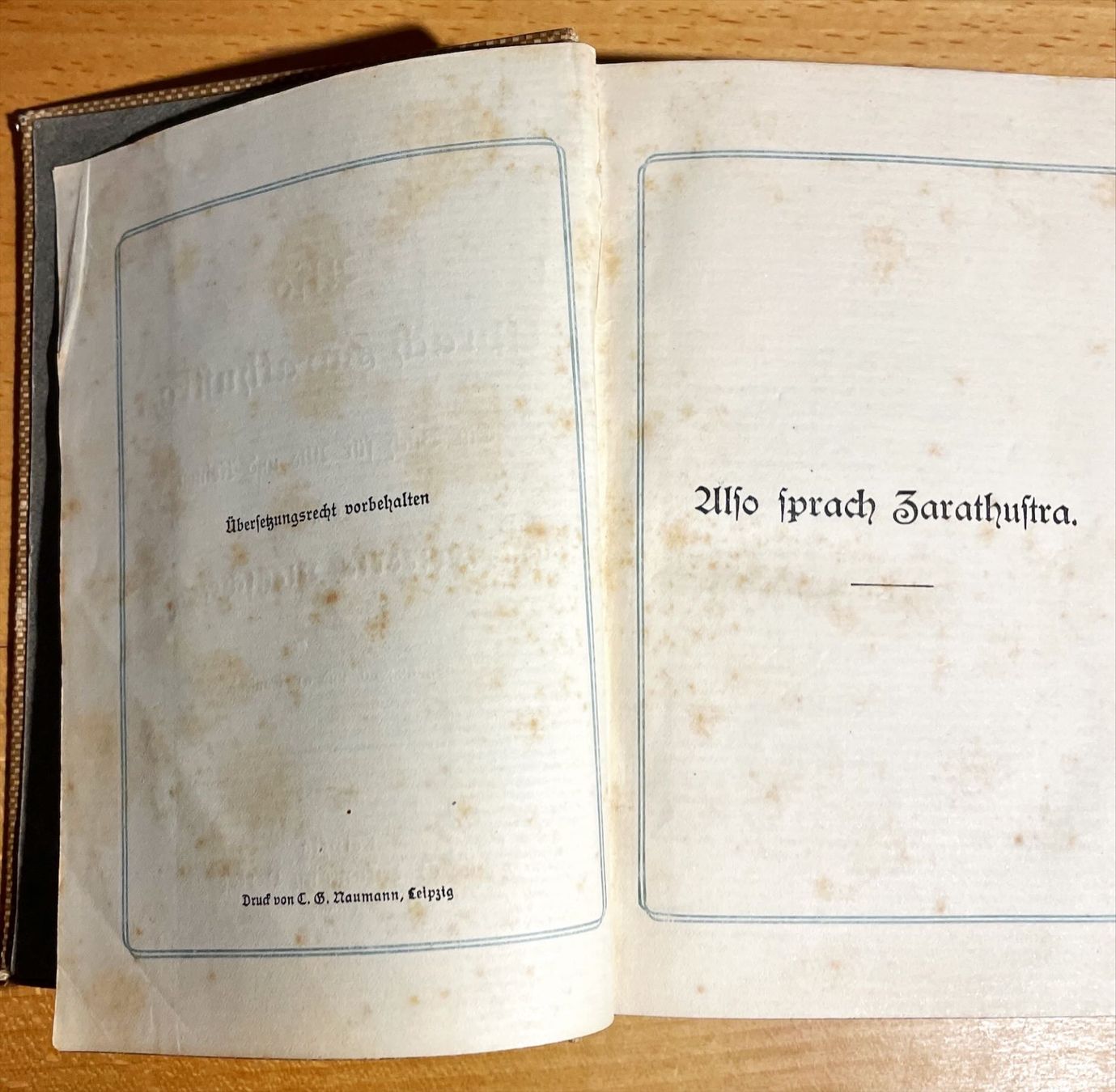 Libri: Friedrich Nietzsche - Also sprach Zarathustra, 1906 – Usato da Uster venduto da jelk 2