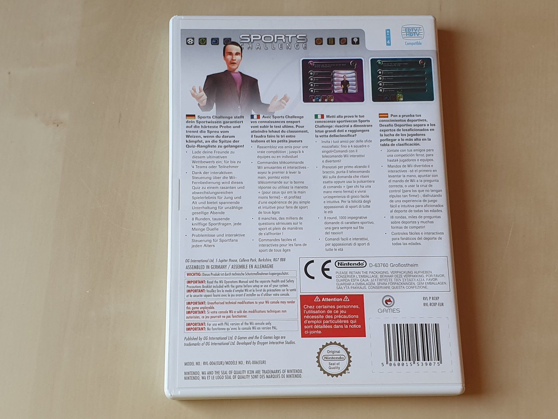 Nintendo Giochi: Sports Challenge – Usato da Stansstad venduto da collectorsshop 1