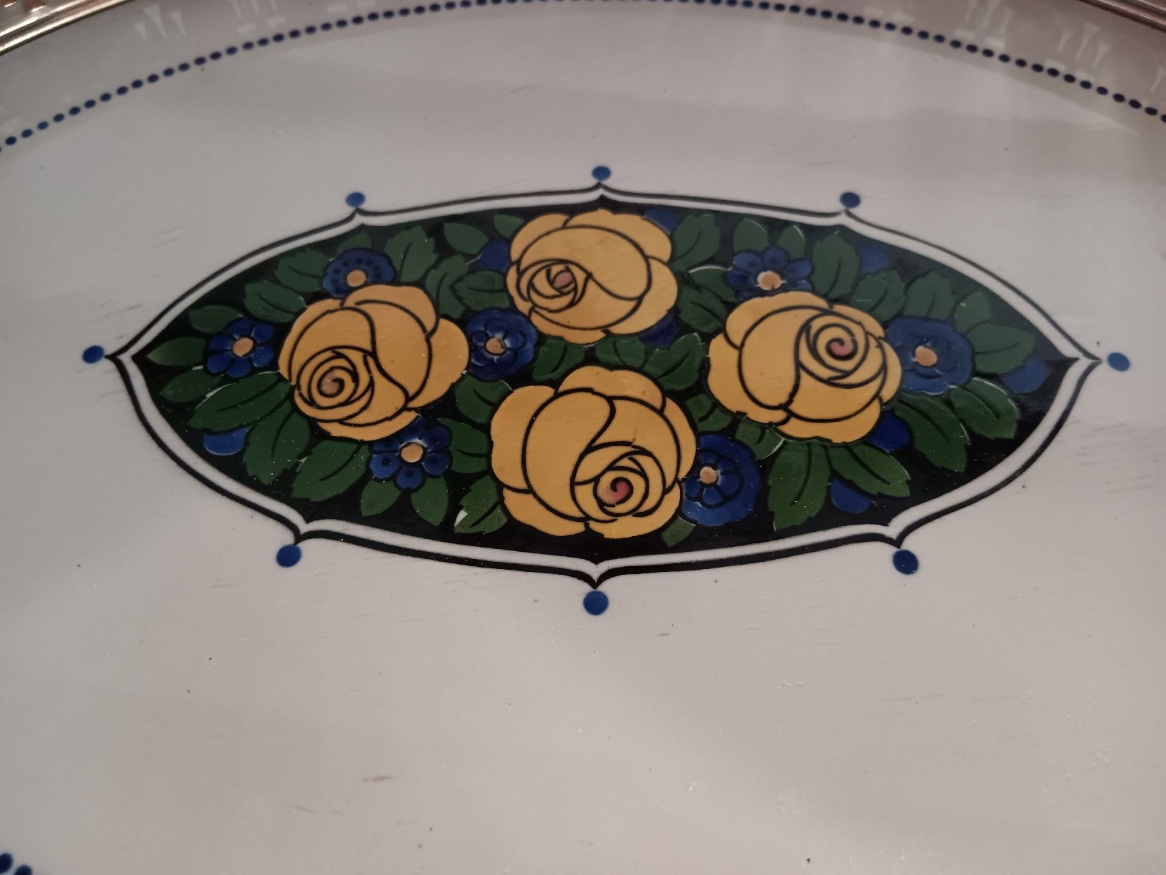 Piatti di portata: Französische jugendstil Tablett/servierteller – Usato da Ambrì venduto da Maerz87 1