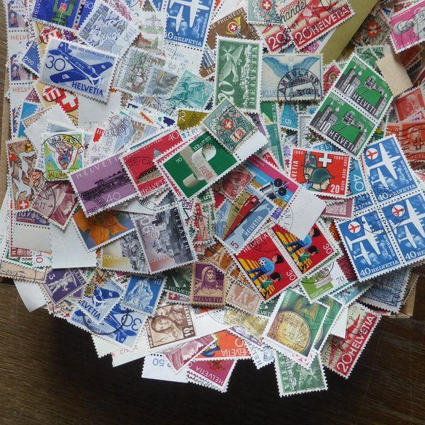 Alle Briefmarken: ca. 2,1 Kg CH - Doubletten ab URALT  kl. Einblick s. Bilder – Gebraucht aus Egliswil von Trens01 3