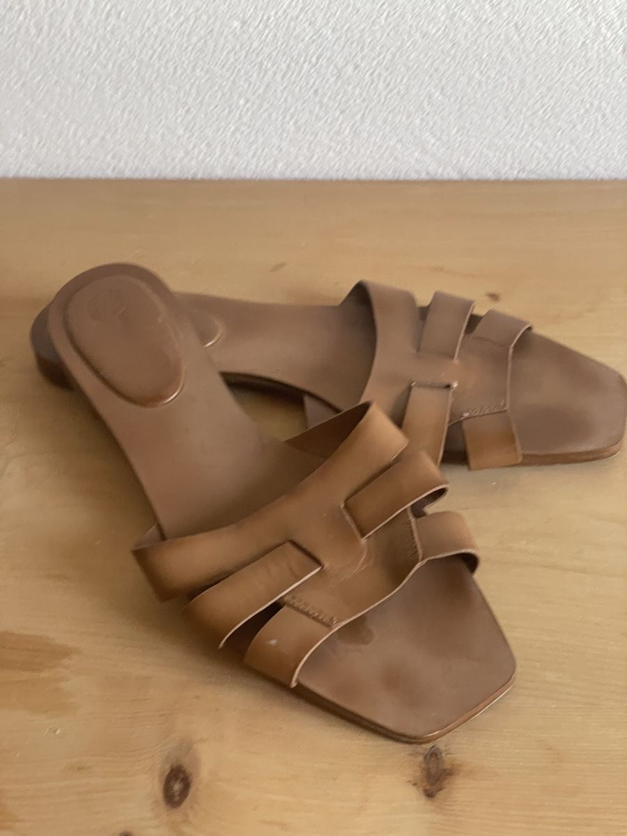 Massimo Dutti Scarpe da donna: Massimo Dutti Pantolette hellbraun Gr.40 – Usato da St. Moritz venduto da hdj_dd7v 1