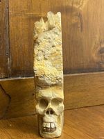 Schädel Kristall Quarz Figur Stein Memento Mori