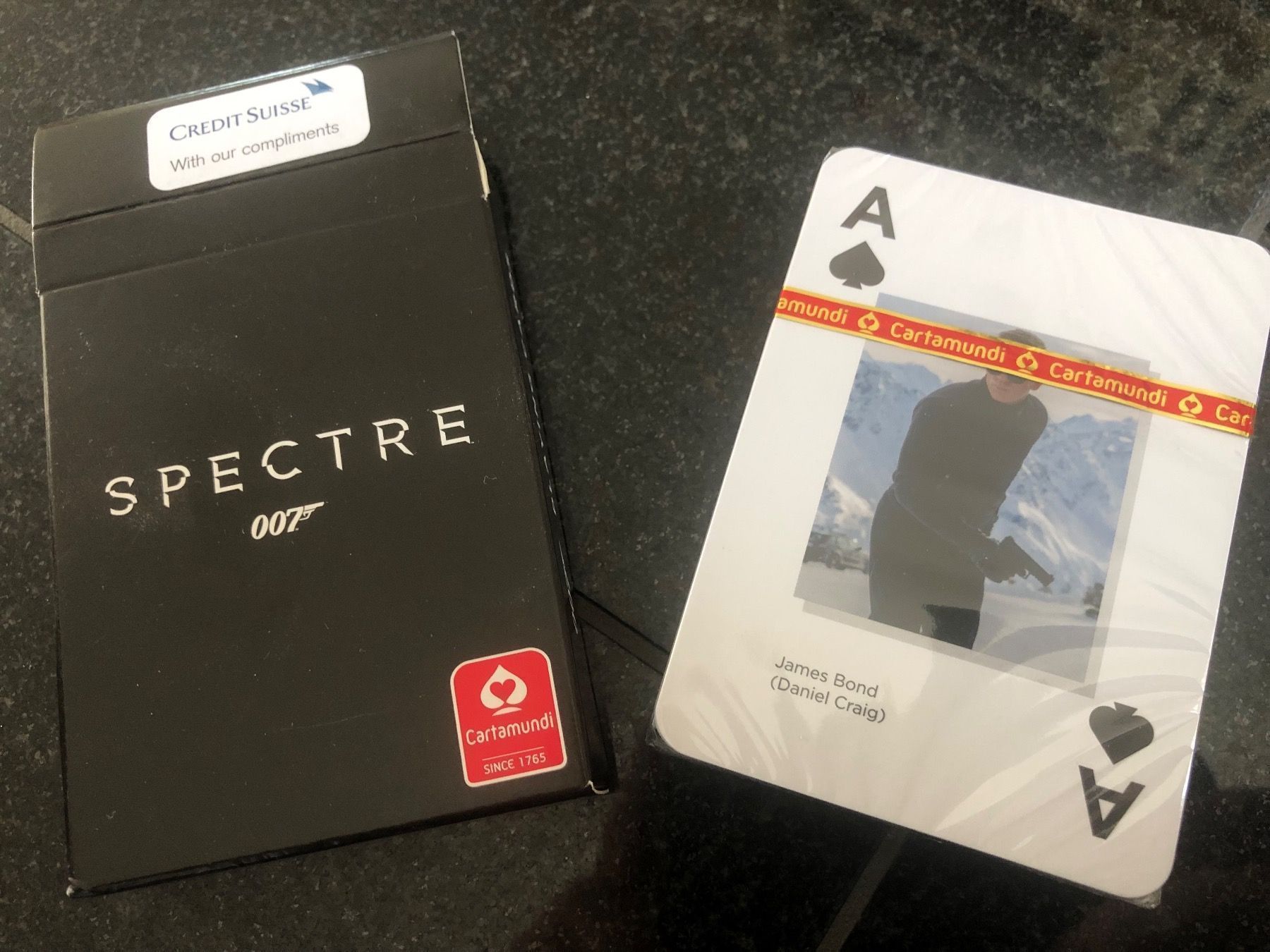 Giochi: Spielkarten, James Bond, 007, Spectre – Nuovo e nell'imballaggio originale da Winterthur venduto da Blackbear1010