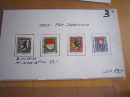 MK3 PJ 1924 Serie mit schönen Stempel Katalog 37.-