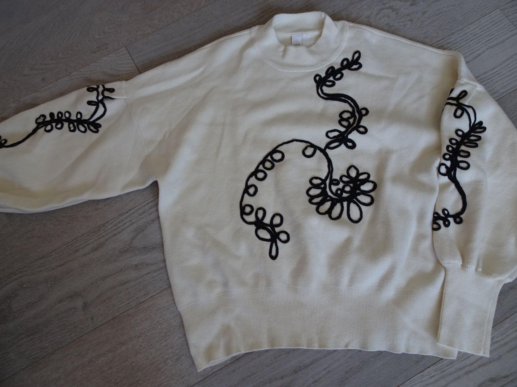 Maglioni & Felpe: Pullover écru beige ^100 % Baumwolle bestickt, Gr L – Nuovo (secondo la descrizione) da Winterthur venduto da Riiita 2
