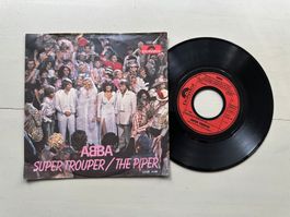 ABBA tolle Single Super Trouber Kult Rückcover differnt 1980