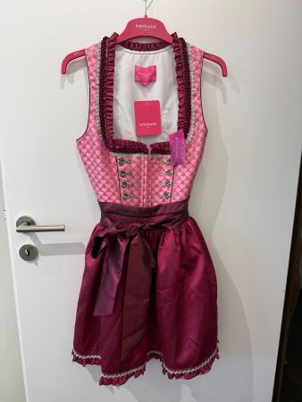 Dirndl Krüger Madl pink Grösse 38 neu mit Etikett