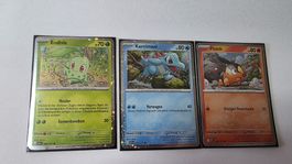 Pokemon Karten Endivie Karnimani Floink Set guter Zustand
