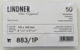 Schutzhüllen 170 x 100 mm 883/1P 1 Pack à 50 Stück Lindner