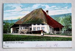 Bauernhaus im Aargau - Post Baden - 1903