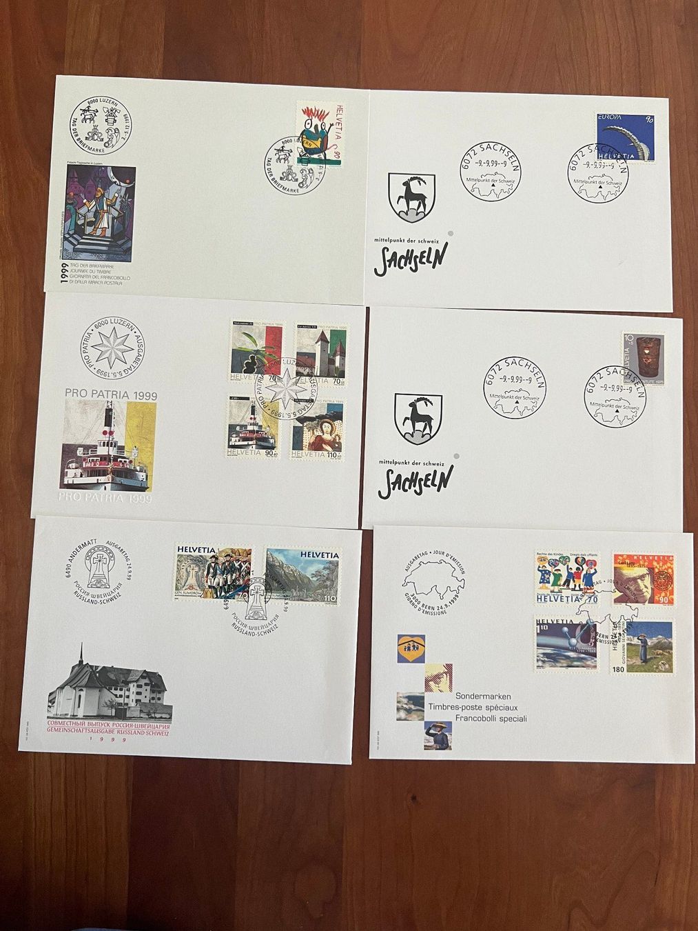 Tutti i francobolli: Sammlung 6  FDC Briefe 1999   (R746) – Usato da Hinwil venduto da Sidi4
