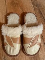 Lammfell Pantoffeln Schlappen Schuhe 41 Stickerei Finken