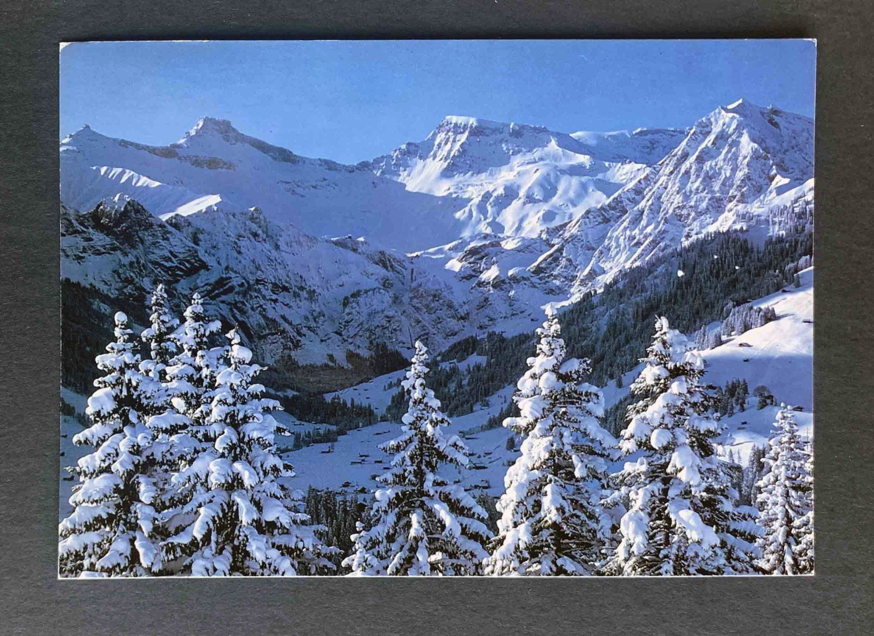 Cartoline postali: AK Wintermorgen in Adelboden – Usato da Goldau venduto da artelier1