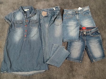 S.Oliver Jeans und Jeanskleid Set, Gr.140/146 Top Zustand