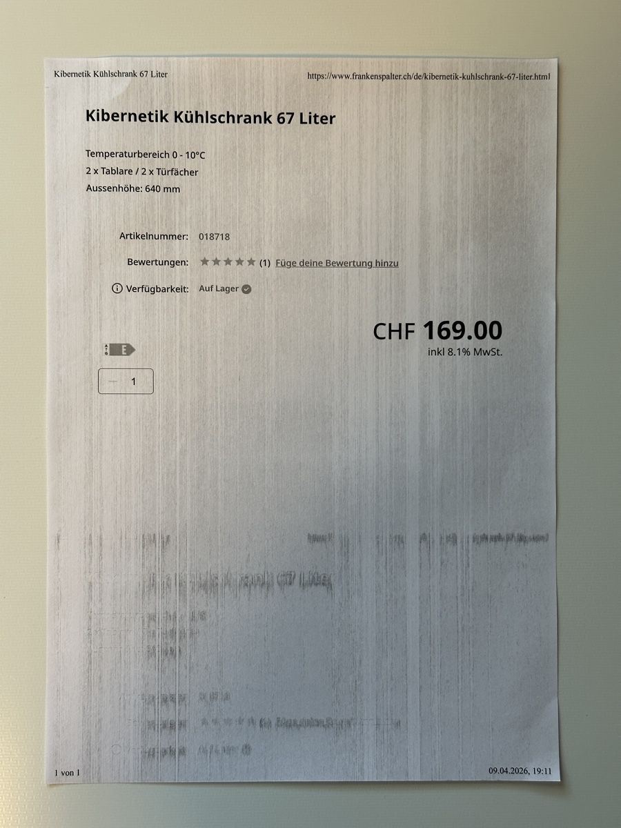 Kibernetik Frigoriferi: Kleiner Kühlschrank weiss – Nuovo (secondo la descrizione) da Hinwil venduto da sin_9j5s 6