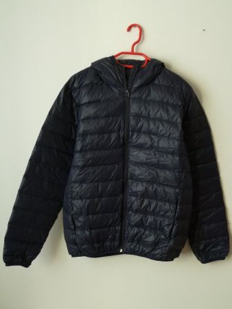 Premium Daunenjacke Hoodie PULP nachtblau Grösse M neu !