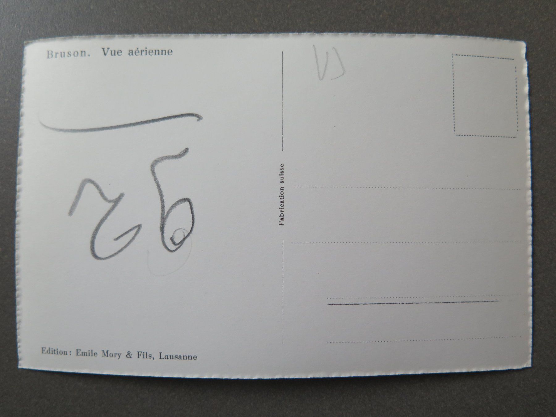 Cartoline postali: BRUSON - FLUGAUFNAHME – Usato da Wittenbach venduto da lipasal 1
